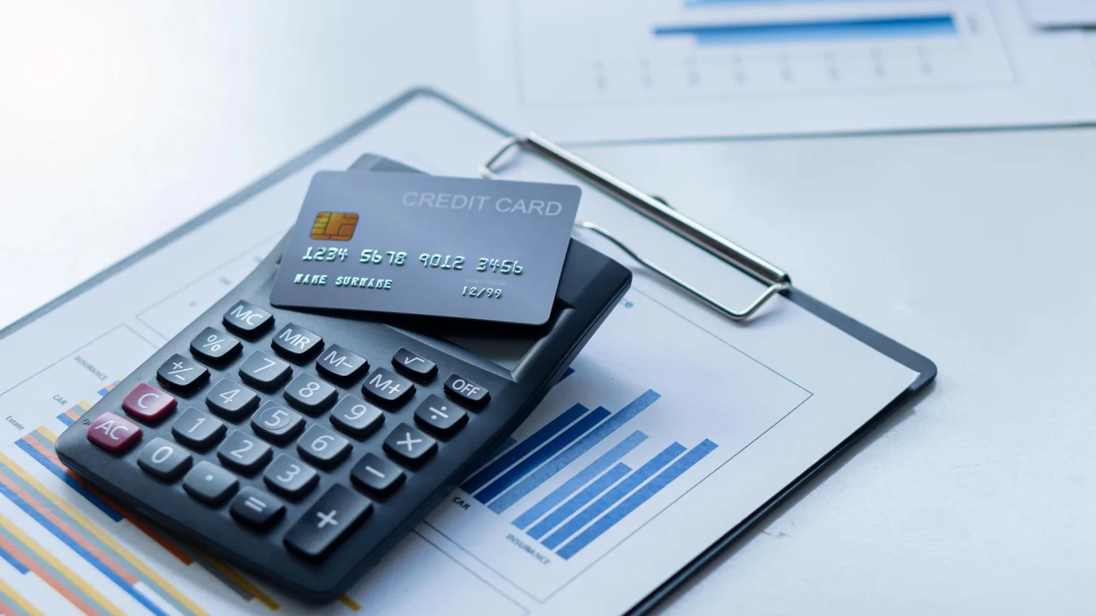 Credit card and revolving credit concept